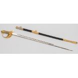 An Elizabeth II Royal Naval dress sword by Wilkinson, London:,