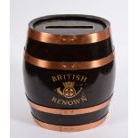 A handcrafted barrel postbox for the British Merchant Tanker 'British Renown':,