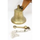 A George V ship's bell: of usual form, stamped with crown and 'GR' cypher to top of shoulder,