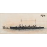 Able Seaman Engleman-
HMS Broke, Dover 1915:-
signed dated 1915
watercolour,