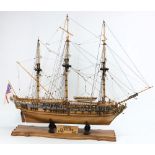 A 1/47 scale model of HMY The Royal Caroline:,