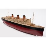 A scale model of RMS Queen Mary for Hamleys of London,