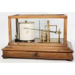 A mahogany cased barograph by Short & Mason, London:,