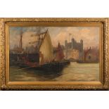 Robert Henry Smith [19/20th Century]-
An Old Tea Clipper arriving in The Thames:-
signed bottom