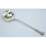 A Victorian silver Princess pattern soup ladle, maker George William Adams, London,