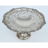 An Edward VII silver pedestal comport, maker WN ?, Chester,