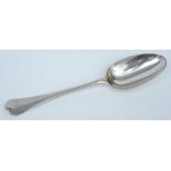 A George II silver Hanoverian pattern tablespoon, maker Edward Bennett, London, 1753: crested, 2.