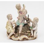 A Meissen porcelain group emblematic of Autumn: modelled after the original by J.J.