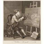 HOGARTH, William - The Original Works : Frontis, 85 copper engraved plates + one extra, cont.