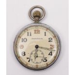 A War Department issue open face pocket watch Jaeger Le Coultre:,