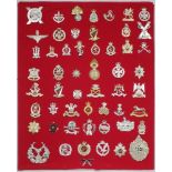A collection of mostly modern Army badges: mounted.