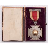 The Leicester Athletic Society Champion swimmer of Northamptonshire 1877 medal:,