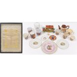 A collection of Royal commemorative wares including a Jacobs Coronation tin in the form of a coach:,