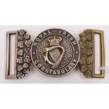 A Royal Irish Constabulary two piece belt buckle:,