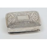 A Victorian silver vinaigrette, maker Nathaniel Mills, Birmingham,