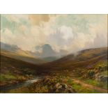 Frederick John Widgery [1861-1942]-
A Dartmoor valley:-
signed 
oil on canvas
49 x 67cm.