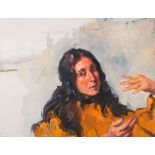 * Robert O Lenkiewicz [1941-2002]-
Spanish Maria:-
oil on canvas
59 x 77cm.

* Note.
