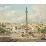 * Max Hofler [1892-1963] - 
Trafalgar Square:-
signed
oil on board
28 x 33.5cm.