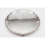 A George V silver salver, maker F & F possibly Fordham & Fordham,