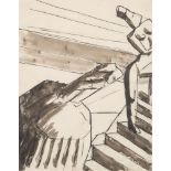 * David Bomberg [1890-1957]-
Figure on a Staircase:-
pen and ink drawing
26 x 20cm.

* Provenance.