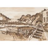 * Fred Yates [1922-2008]-
A Cornish harbour:-
signed bottom right Yates '72 and again bottom