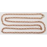 A 9ct gold belcher link chain:, approximately 14gms gross weight.