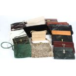 A collection of various handbags:, purses, etc.