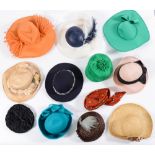 A group of various lady's hats:.