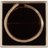 A 9ct gold collar necklace:, approximately 49gms gross weight,