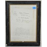 France: Deputee-document for J.B. Bon - Division de Correrpondanee. Form, folded, issued Paris,