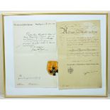 Prussia: Cross of the general decoration with certificate for pulpit servant at the district court