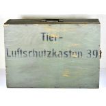 Animal Air Defence Box 39. Wooden box with dedication, some stuff still in there. Condition: II