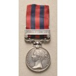 Great Britain: Burma Medal with clasp BURMA 1887-89. Silver, engraved 1190 Sepoy ? Military Police