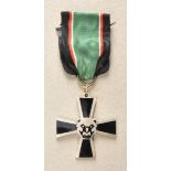 Finnland: Maaselkä Cross 2. army corps. Silvered, partially enamelled, on small damage, medaillon