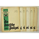 Six issues "Die Deutschen Polizei". Issues 11, 13, 15, 17, 19 and 22. Condition: II Sechs