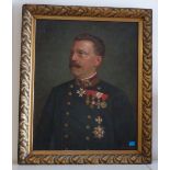 Austria: Painting of a Military-Civil-Servant in the rank of an Oberst. Oil on canvas, signed A.