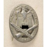 General assault badge. Zinc, on needle. Condition: II Allgemeines Sturmabzeichen. Zink, an Nadel.