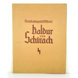Reichsjugendführer Baldur von Schirach print. Print in folder. Condition: II Reichsjugendführer