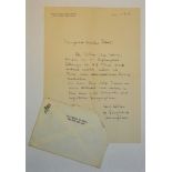 Langkitsch, H. K.-Führer of the Metz-Stadt and Land. Letter of Condolenze, on business paper, issued