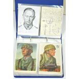 Album with 134 postcards (WWII). Willrich cards, Adolf Hitler, Military and Politicians, mostly