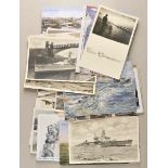 Lot of 34 Navy- / Ship-Postcards. Various, some send. Condition: II Lot von 34 Marine- / Schiffs-