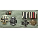 Property of a brave soldier. 1.) iron cross, 1914, 1st class; 2.) wounded badge of the army,