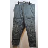 Luftwaffen Winter Trousers. Grey-blue fabric, lining in grey, well padded and quilted. Condition: II