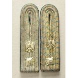 Opening: 40 EUR    0.1.) Collection Rick Lundström  Weimar Republic: Pair of shoulderboards for a