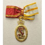 Opening: 1800 EUR    1.1.) Imperial Germany (till 1933)  Baden: Commemoration 1906, gold, with red