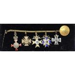 Opening: 180 EUR    1.1.) Imperial Germany (till 1933)  Bavaria: Miniature bracelet with 6