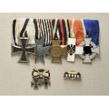 Opening: 150 EUR    0.1.) Collection Rick Lundström  German Empire: great curly sewed medalbar