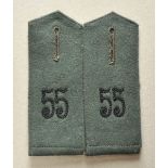 Opening: 50 EUR    0.1.) Collection Rick Lundström  Germany: Pair shoulderboards, enlsited,