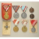 Opening: 100 EUR    0.1.) Collection Rick Lundström  Austria: Lot of 9 decorations.  Various, mostly