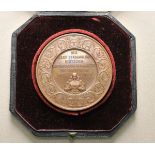 Österreich: Medaille auf die XXXII Versammlung deutscher Naturforscher und Ärzte in Wien, im Etui.